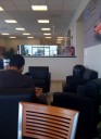 The waiting area at our auto repair service center is located in Milpitas, CA, 95035 is a comfortable and inviting place for our guests.